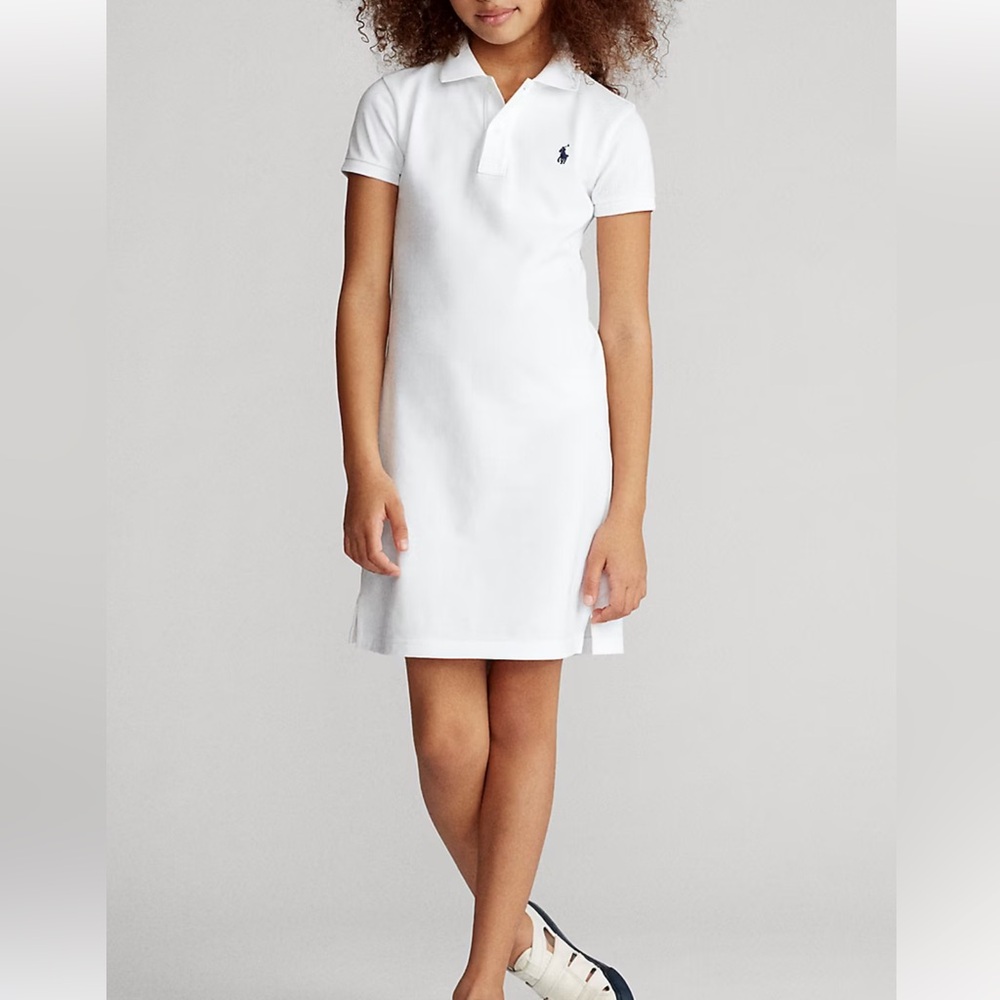 Ralph Lauren Cotton Mesh Mini Polo Dress